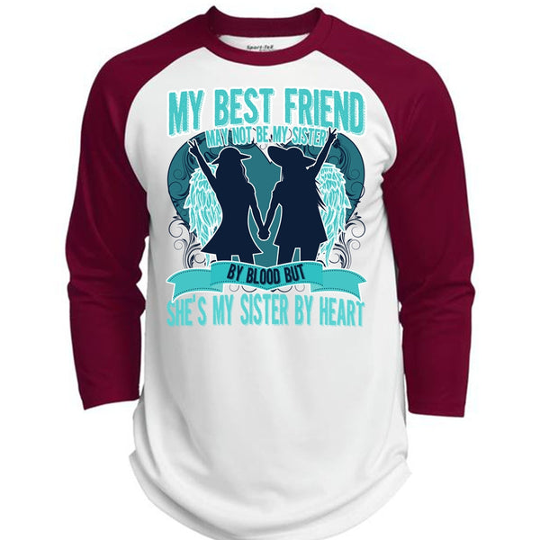 She's My Sister By Heart T Shirt, I Love Sister T Shirt, Awesome T-Shirts  (Polyester Game Baseball Jersey)