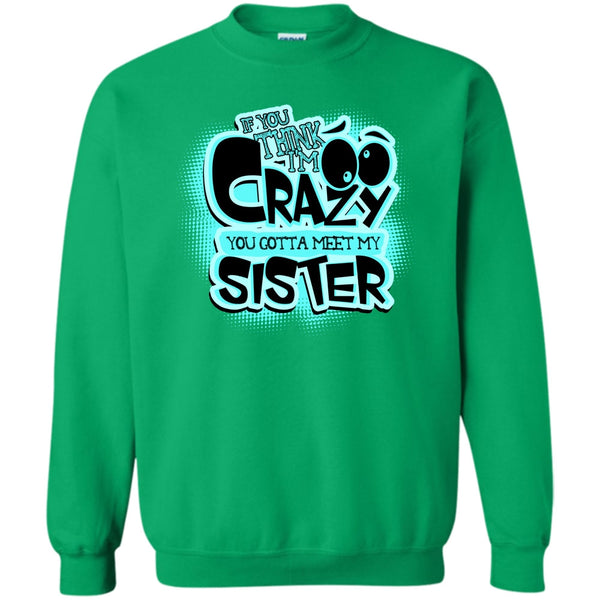 Gift For Sister T Shirt, If You Think I'm Crazy Sweatshirt