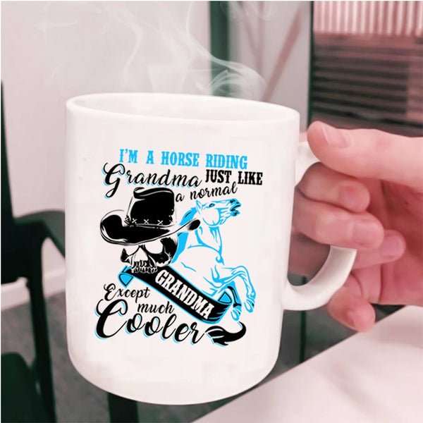 Cool Grandma Coffee Mug, I'm A Horse Riding Grandma Cup