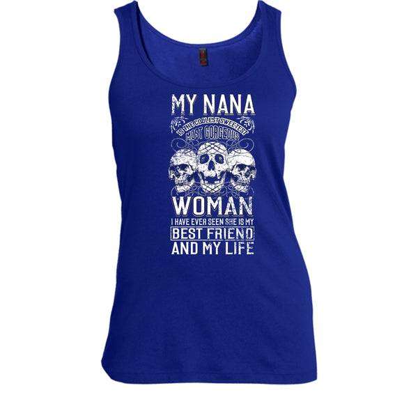 My Nana Is The Coolest Woman T Shirt, Awesome Nanny T Shirt, Cool T Shirt
