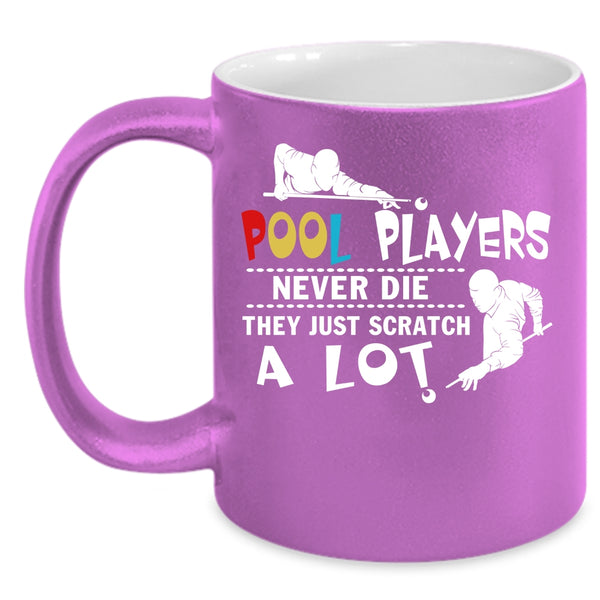 Pool Players Coffee Mug, Billiard Coffee Cup
