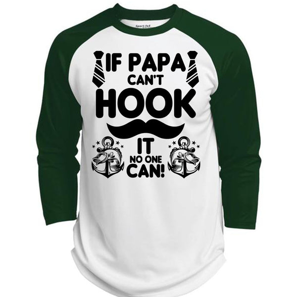 If Papa Can't Hook T Shirt, I Love Papa T Shirt, Awesome T-Shirts  (Polyester Game Baseball Jersey)