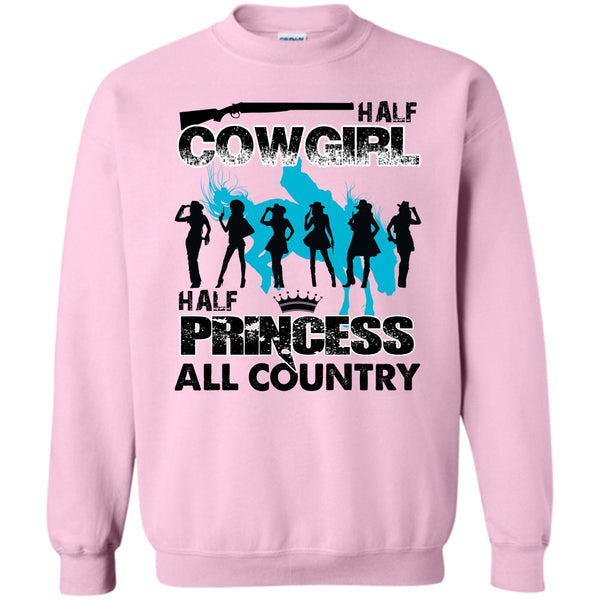 All Country T Shirt, Half Cowgirl Sweatshirt