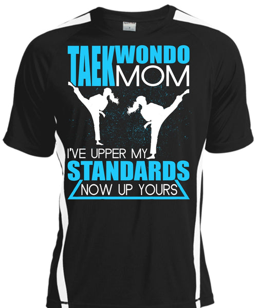 A black t-shirt with the shopify logo