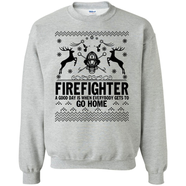 Merry Christmas Gift T Shirt, Firefighter Merry Christmas Sweatshirt