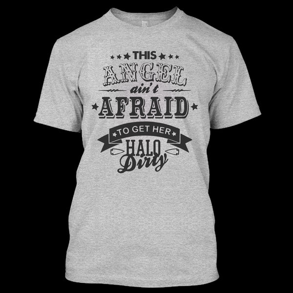 A black t-shirt with the shopify logo