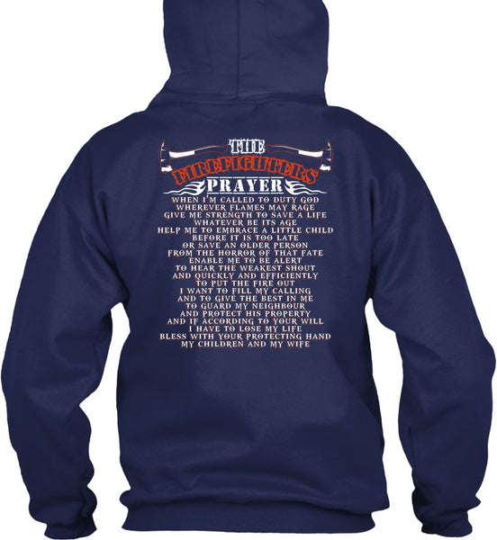 The Firefighters Prayer T Shirt, My Children And My Wife T Shirt