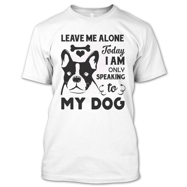 A black t-shirt with the shopify logo