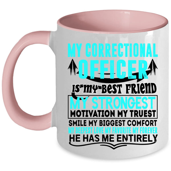 My Husband Coffee Mug, My Correctional Officer Accent Mug