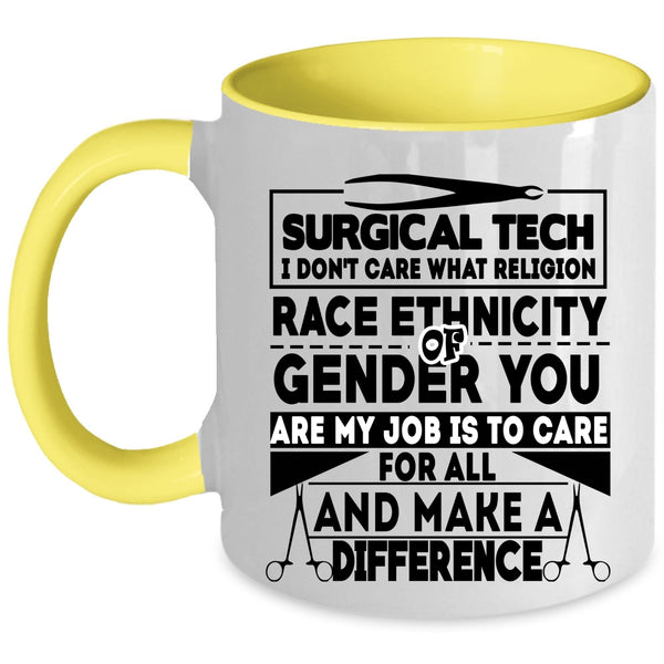 Cool Gift For Doctor Coffee Mug, Surgical Tech Accent Mug