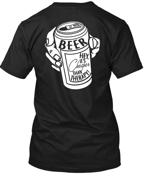 A black t-shirt with the shopify logo