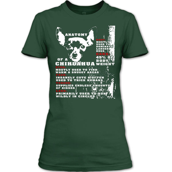Anatomy Of A Chihuahua T Shirt, Coolest Dog Ever T Shirt