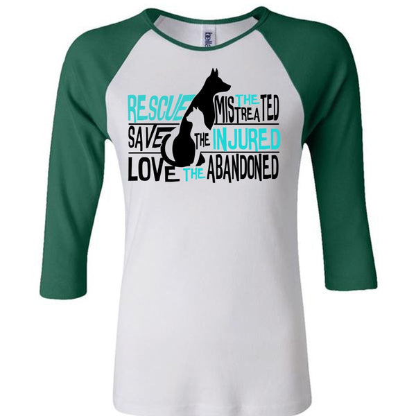 Rescue The Mistreated Save T Shirt, I Love Dog T Shirt, Awesome T-Shirts