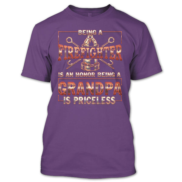 Being A Firefighter Is An Honor T Shirt, Being A Fgradnpa Is Princess T Shirt