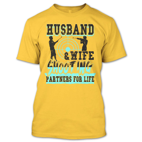 Husband & Wife T Shirt, Coolest Shooting Partners T Shirt