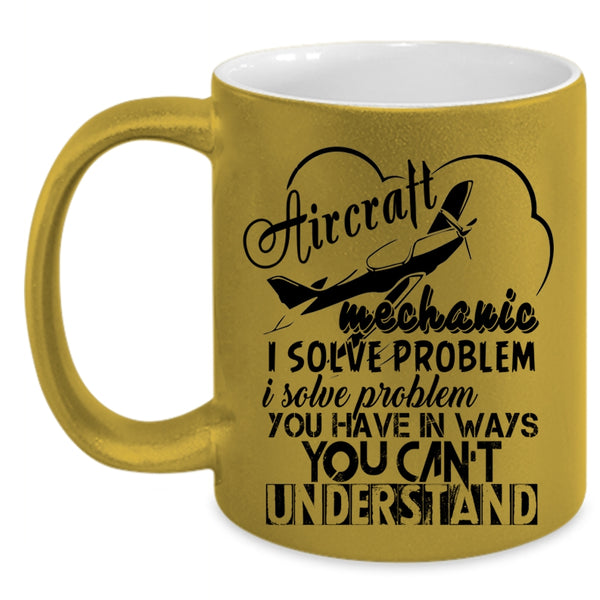 Cool Gift For Mechanic Coffee Mug, Aircraft Mechanic Accent Mug