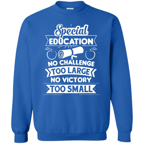 Special Education No Victory Too Small T Shirt, Teacher's Day T Shirt Sweatshirt
