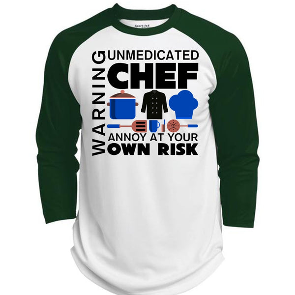 Unmedicated Chef Annoy At Your Own Risk T Shirt, My Life T Shirt  (Polyester Game Baseball Jersey)