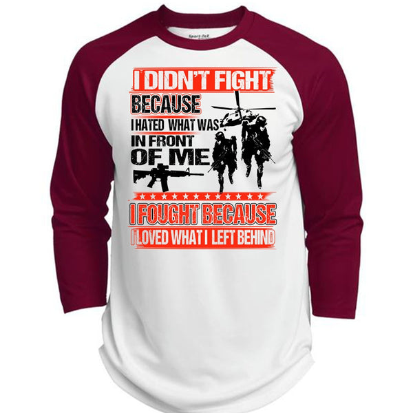I Hated What Was In Front Of Me T Shirt, I Love Veteran T Shirt, Awesome T-Shirts  (Polyester Game Baseball Jersey)