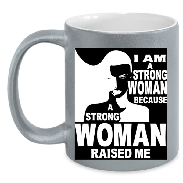 Cool Gift For My Daughter Coffee Mug, I Am A Strong Woman Accent Mug