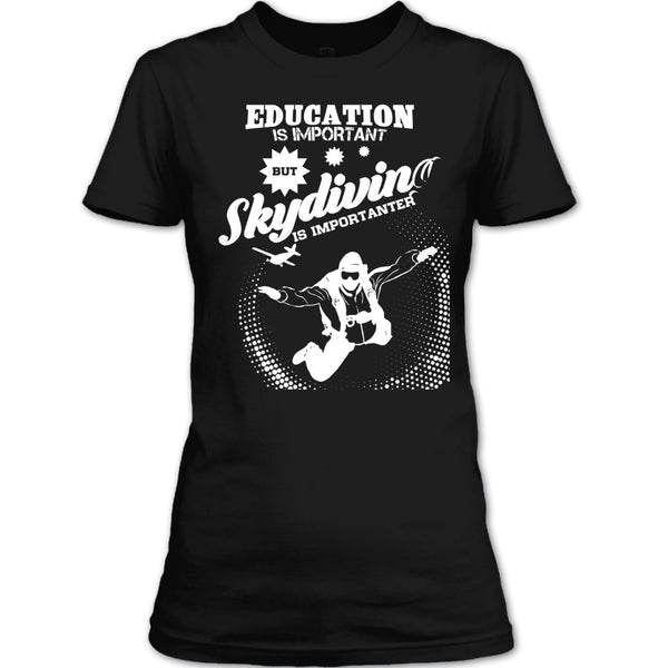 A black t-shirt with the shopify logo