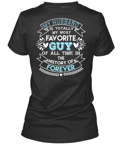 A black t-shirt with the shopify logo