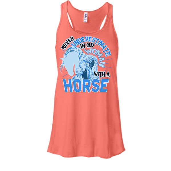Never Underestimate T Shirt, Coolest Equestrian Tank Top