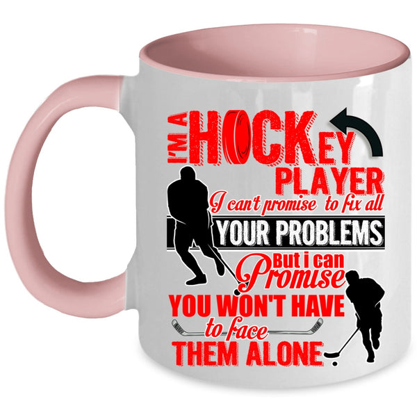 Cute Hockey Player Coffee Mug, I'm A Hockey Player Accent Mug