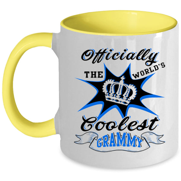 Cool Grandmas Coffee Mug, The World's Coolest Grammy Accent Mug