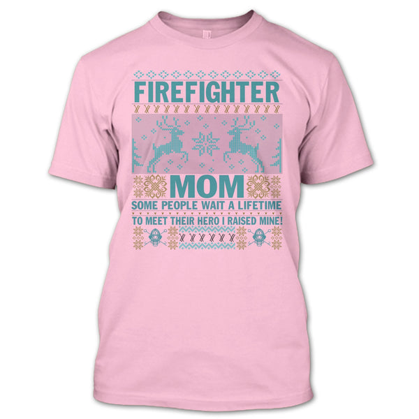 Firefighter Mom T Shirt, Merry Christmas Gift T Shirt