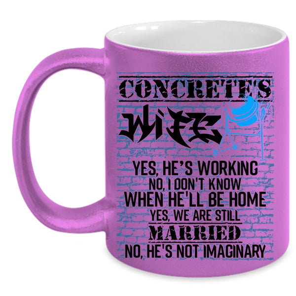 Funny Gift For My Wife Coffee Mug, Concrete's Wife Accent Mug