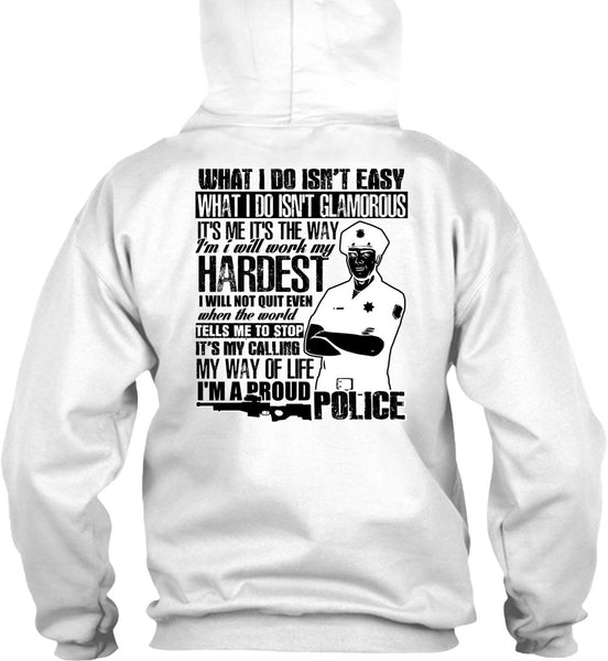 I'm A Proud Police T Shirt, I Love Police T Shirt
