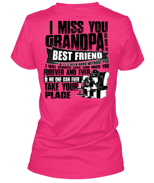 I Miss You Grandpa T Shirt, I Love Grandpa T Shirt