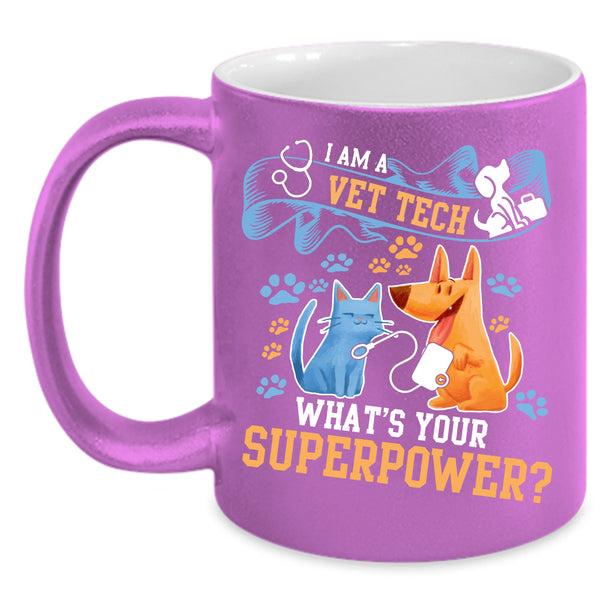 I Am A Vet Tech Coffee Mug, I Love Animals Coffee Cup