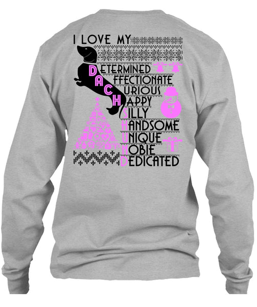 I Love My Dachshund T Shirt, I Love My Dog T Shirt