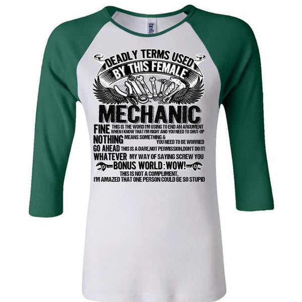 This Female Mechanic T Shirt, I Love Mechanic T Shirt, Awesome T-Shirts