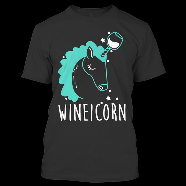 A black t-shirt with the shopify logo