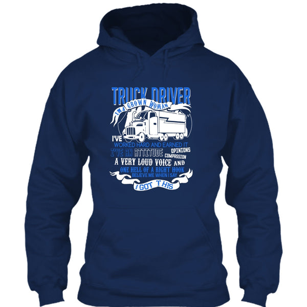 Trucker Driver T Shirt, I'm A Grow Woman T Shirt