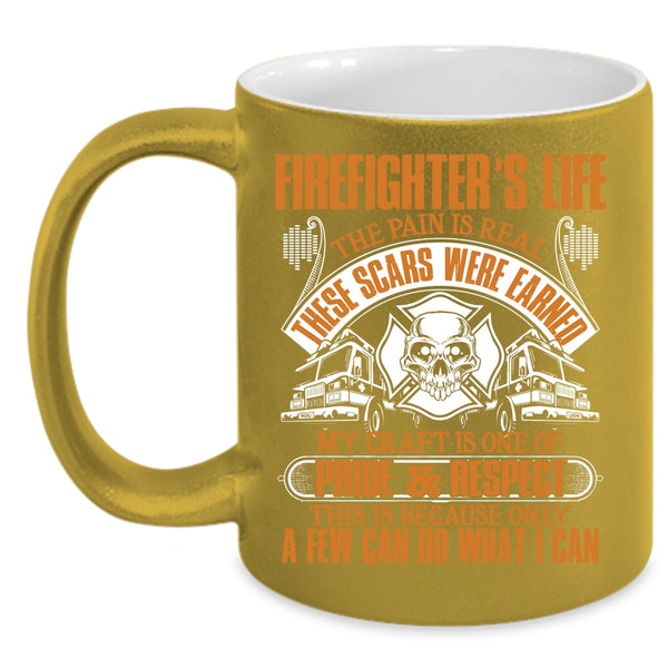 Firefighter's Life Coffee Mug, Awesome Gift For Firefighter Coffee Cup