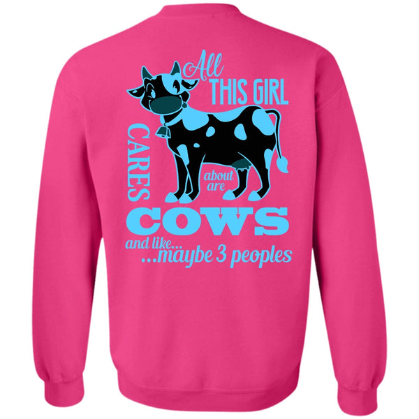 Being A Farmer T Shirt, All This Girl Cares About Are Cows Sweatshirt