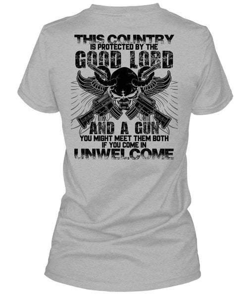 Good Lord And A Gun T Shirt, I Love Gunning T Shirt