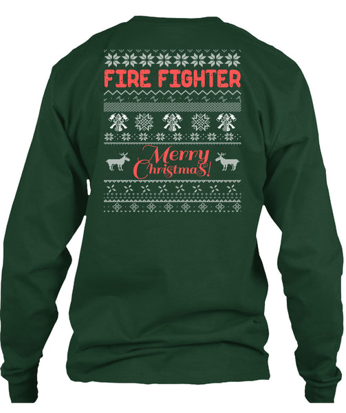 Firefighter Merry Christmas T Shirt, Being A Firefighter T Shirt