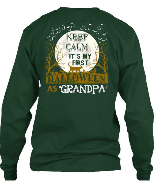 Keep Calm It's My First Halloween As Grandpa T Shirt, I Love You Pumpkin T Shirt