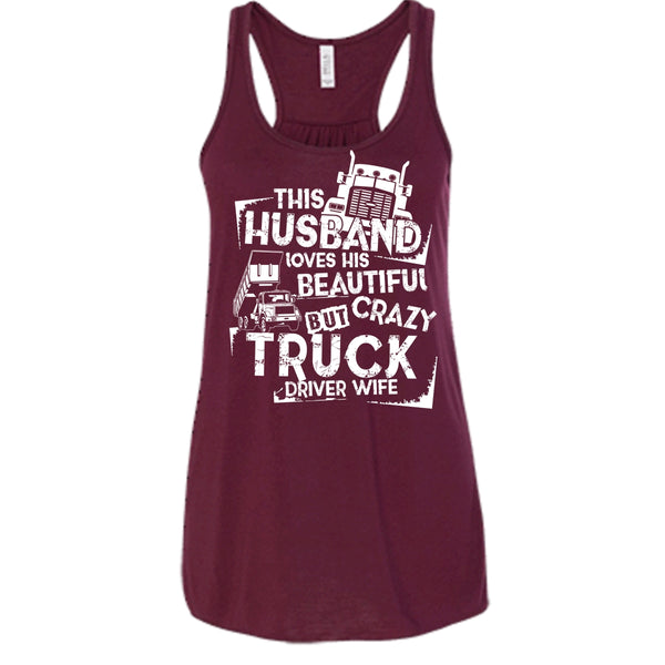 This Husband T Shirt, Crazy Truck Driver Wife T Shirt, Cool T Shirt