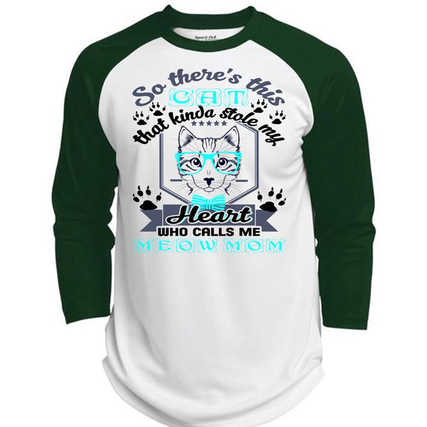 This Cat That Kinda Stole My Heart T Shirt, I Love Mom T Shirt, Awesome T-Shirts  (Polyester Game Baseball Jersey)