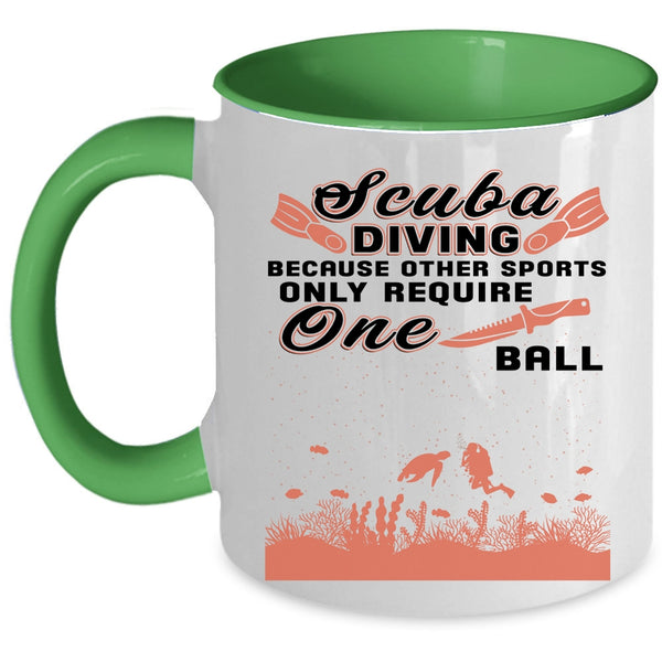 Cute Gift For Scuba Diver Coffee Mug, Scuba Diving Accent Mug