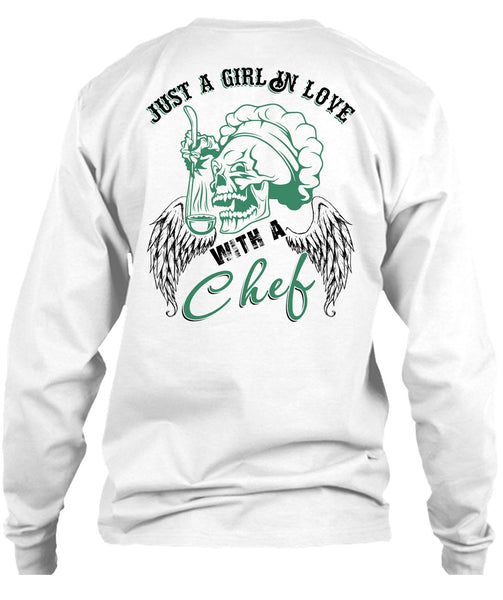 Just A Girl In Love With A Chef T Shirt, I Love Cooking T Shirt