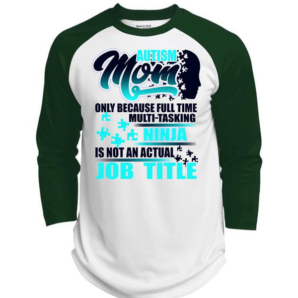 Autism Mom T Shirt, I Love Mom T Shirt, Awesome T-Shirts  (Polyester Game Baseball Jersey)