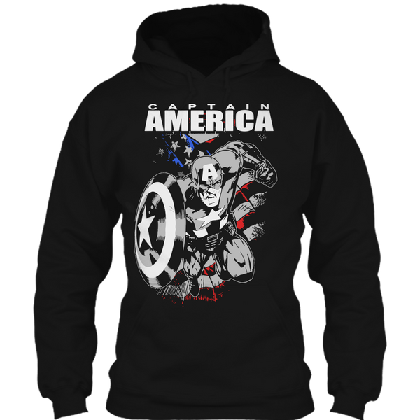 A black t-shirt with the shopify logo