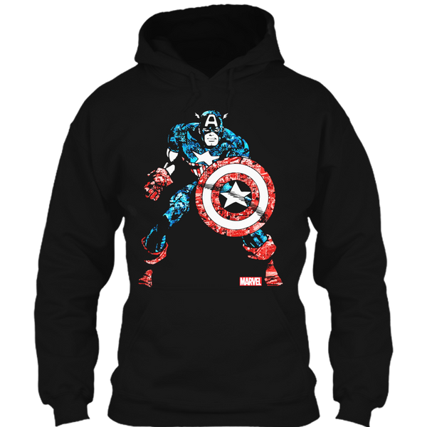 A black t-shirt with the shopify logo